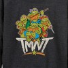 Women's - Teenage Mutant Ninja Turtles - Rebel Road Group Lightweight French Terry Wide Neck Long Sleeve Shirt - 2 of 4