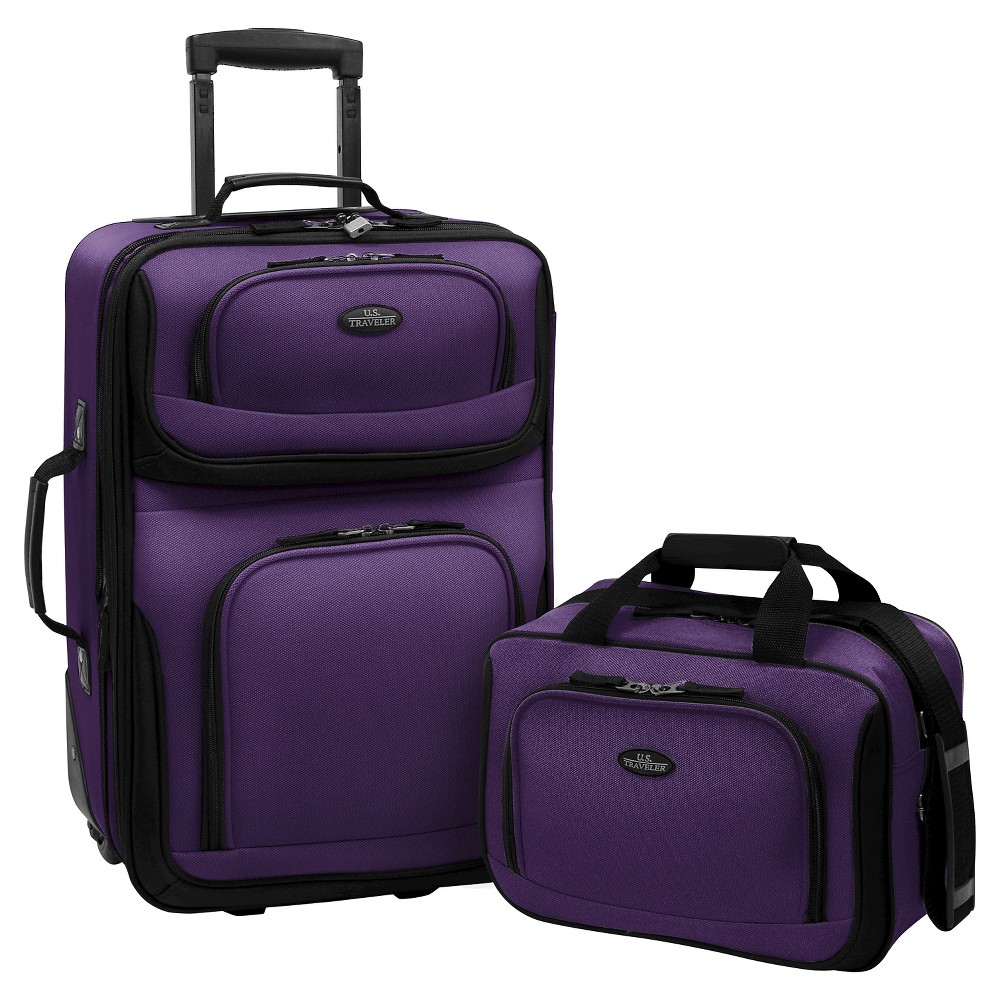 Traveler's Choice Rio 2-Piece Lightweight Carry-On Luggage Set