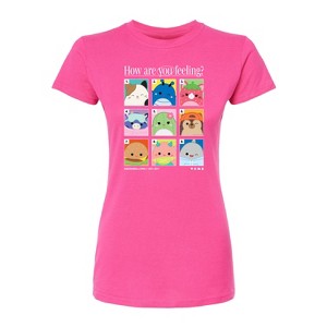 Women's - Squishmallows - Squish Mood Grid Fitted Graphic T-Shirt - 1 of 2