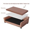 XX-Large Dog Couch Pet Sofa Bed Luxury Anti-wear Leather Dog Cat Snuggle Lounger Waterproof Easy To Clean - 4 of 4