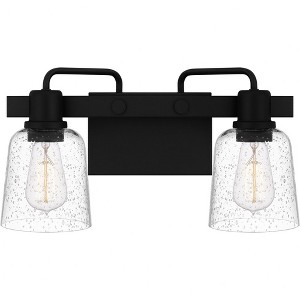 Quoizel Lighting Lydia 2 - Light Vanity in  Matte Black - 1 of 4
