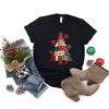 Christmas Tree Patchwork Print - Women's Short Sleeve Graphic T-Shirt - 2 of 4