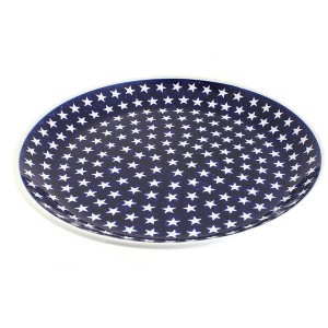Blue Rose Polish Pottery 1378 Zaklady Large Round Serving Platter - 1 of 1