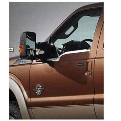 QAA is Compatible with 1999-2016 Ford F-250 & F-350 Super Duty 2 Piece Stainless Window Sill Trim Set, FACE Trim WS48321
