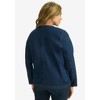 Jessica London Women's Plus Size Braided Denim Jacket - 3 of 4