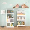KTMBDW 4-Tier Open Shelf Bookcase, Plain White - 4 of 4