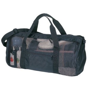 Generic Sport Gym Mesh Roll Bag Duffel, Easy Dry, Black - 1 of 2
