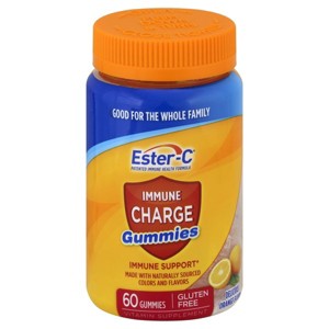 Ester-C Immune Charge Gummies Orange, 60 Count : Target