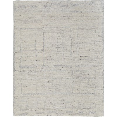 Navaro Modern Distressed Ivory/Gray/Blue Area Rug