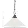 Toltec Lighting Any 1 - Light Pendant in  Dark Granite with 16" Gold Ice Shade - 2 of 2