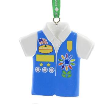 Kurt S. Adler 3.5 Inch Girl Scouts Of Usa Vest Christmas Patches Tree Ornaments