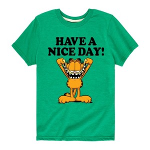 Boys' - Garfield - Have A Nice Day Short Sleeve Graphic T-Shirt - 1 of 4