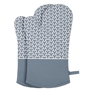 REGALWOVEN Silicone Thick Cotton Lining Heat Resistant Oven Mitts 12.8 x 7.5 Inch Set of 2 - 1 of 4