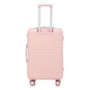 Okak 3 Pcs/Set ABS Luggage Sets with Spinner Wheel, Light Weight Carry On Suitcase with Combination Lock, Checked Luggage for Family - 2 of 4