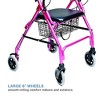 Graham Field Lumex Walkabout Lite Rollator With Seat And 6 Inch Wheels ...