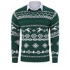 Men's Christmas Sweater, Crew Neck Knitted Pullover with Reindeer & Holiday Patterns, Festive Xmas Party Jumper for Winter - 2 of 4