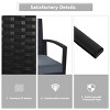 Tangkula 4 PCS Rattan Wicker Furniture Set Loveseat Sofa Cushioned Patio Outdoor Black - 4 of 4