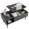 Gulches Lift Tabletop Coffee Tables for Living Room with Storage Shelf and Hidden Compartment - 2 of 4