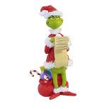 Christmas Merry Grinchmas  -  One Figurine 8.25 Inches -  Dr Seuss Checking List  -  6010972  -  Resin  -  Red