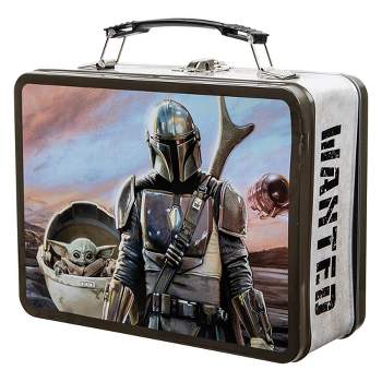 Star Wars The Mandalorian "Wanted"  Metal Tin Tote Lunchbox