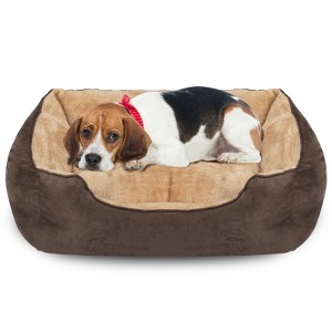PureWags Dog Bed with Removable Mat, Washable Pet Bed with Anti-Slip Base for Small Dogs and Cats, Indoor Rectangle Bed - 1 of 4