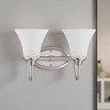 Sunset Lighting 2-Light Darby Vanity 100W Satin Nickel - 3 of 4
