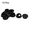 Unique Bargains Office Home Plastic Computer Cable Cover Grommet Organizer Shell 36mm Black 10 Pcs - 2 of 4