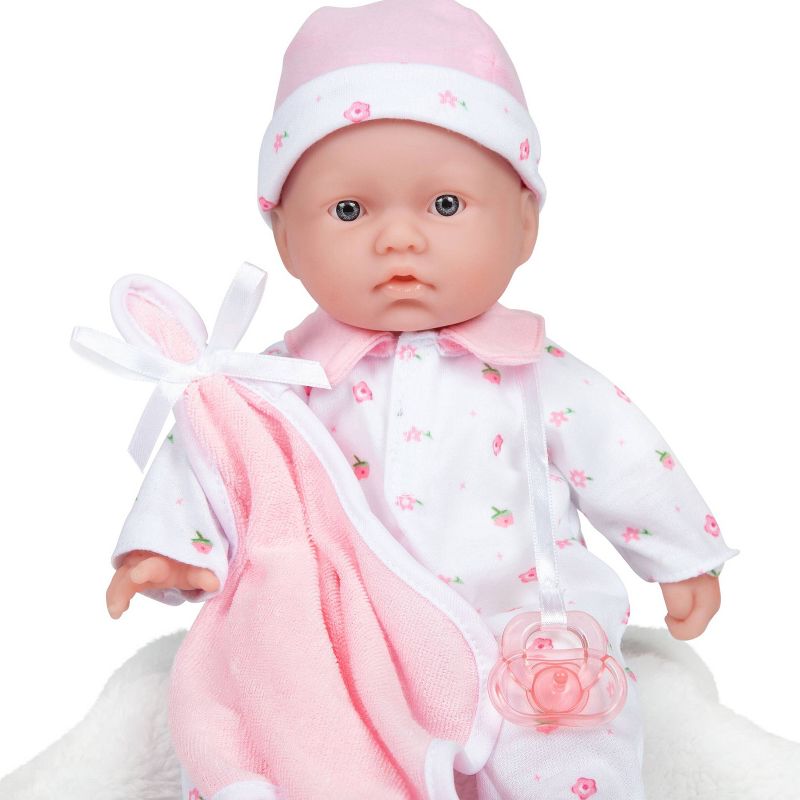 JC Toys La Baby 11" Soft Body Baby Doll - Pink, 4 of 10