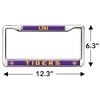 LSU Tigers Logo Full Size Standard License Plate Metal Frame - 4 of 4