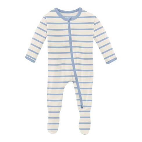 Boy's Kids' Print Footie with 2 Way Zipper - KICKEE - image 1 of 2