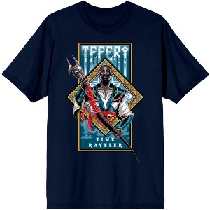 Time Reveler Men's Navy Graphic T-Shirt- - 1 of 3
