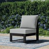 WestinTrends Montara Outdoor HDPE Sectional Armless Chair with Water-Proof Patio Cushions - 2 of 4