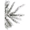 Perfect Holiday 6.5' Slim Snow Flocked Utica Christmas Tree with Metal Stand - 4 of 4