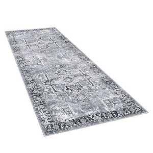Machine Washable Area Rug,Vintage Floral Rugs for Living Room Soft Floor Carpet - 1 of 4