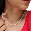 Women's Butterfly Collar Necklace - Pearl White - 4 of 4