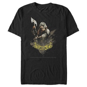 Men's The Lord of the Rings Fellowship of the Ring Gimli Paint Splatter T-Shirt - 1 of 4