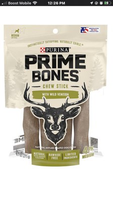 Prime Bones Purina Chew Dog Treats Sticks With Beef Flavor - 9.3oz : Target