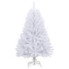 vidaXL Modern Artificial Hinged Christmas Tree with Stand - Lifelike PVC Tips, Sturdy Metal Stand, Easy to Assemble, Reusable, White - 47.2 in Height - 2 of 4