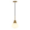 Hudson and Canal 8.12" Wide Pendant with Glass Shade - 3 of 4