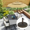 Outsunny Round Patio Umbrella Base, 26 lbs Resin Umbrella Stand Base, Patio Umbrella Holder for 1.3"/1.5"/1.9" Umbrella Poles - 2 of 4