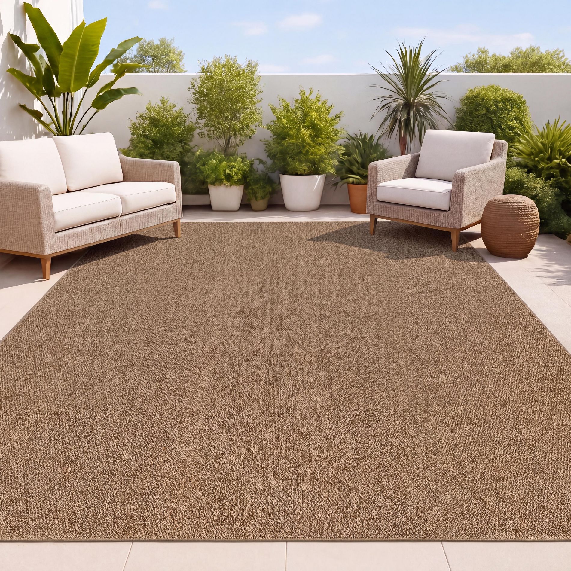 JONATHAN Y Rook Checkerboard Non-Slip Machine-Washable Indoor/Outdoor Area Rug