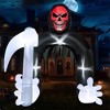 SYNCFUN 10 FT Halloween Inflatable Decoration, Giant Grim Reaper Archway with LEDs for Halloween Outdoor Decorations, Yard Garden Lawn Party Decor - 2 of 4