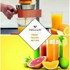 Vollum Manual Fruit Citrus Juicer - Commercial Grade, Stainless Steel and Cast Iron - Non-skid Suction Cup Base - 15.3" - 2 of 4