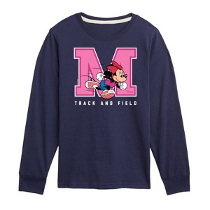 Boys' - Disney - Minnie Track And Field Long Sleeve Graphic T-Shirt - 1 of 4