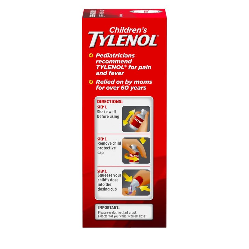 Children&#39;s Tylenol Grape Oral Suspension - 4 fl oz, 6 of 8