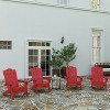 Merrick Lane Adirondack Chair with Cup Holder, Weather Resistant HDPE Adirondack Chair - 2 of 4
