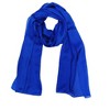 Wrapables Lightweight Silky Satin Solid Colored Scarf (Set of 2), Midnight Blue and White - 2 of 4
