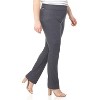 Rekucci Curvy Woman  Straight Leg Pull-On Pants with Tummy Control - 2 of 4