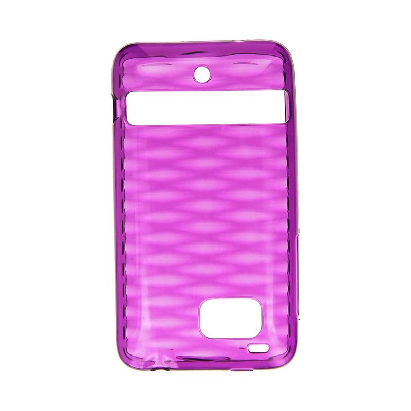 Verizon High Gloss Silicone Skin Case for HTC Thunderbolt 6400 - Purple, 1 of 3