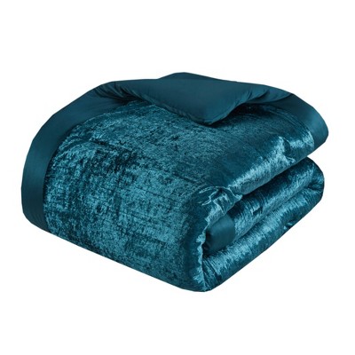 Teal Microfiber Down Alternative 5-Piece Bedspread Set